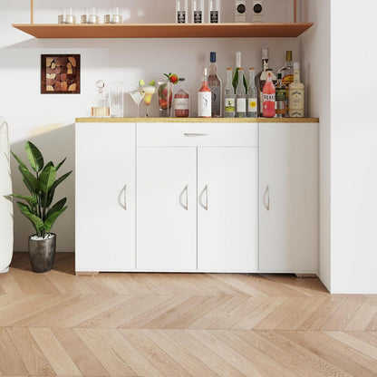 Weiße Kommode mit Anti-Kipp-Sicherung | Schmaler Schrank für Schlafzimmer & Flur
