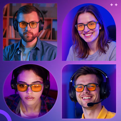 Blaulichtfilter Brille für Damen & Herren - Reduziert Augenermüdung