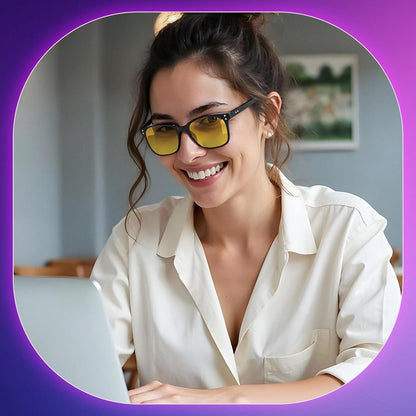 Blaulichtfilter Brille für Damen & Herren - Reduziert Augenermüdung