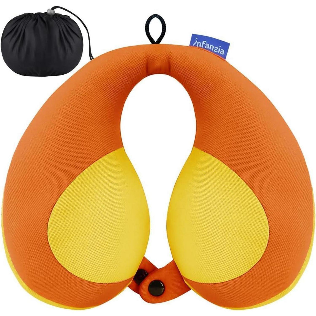 Kinder Reisekissen Nackenkissen U-Form Orange