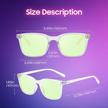 Blaulichtfilter Brille Damen Herren - Gaming & Computer Schutz