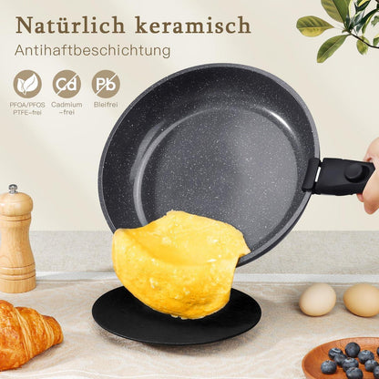 15-teiliges Granit Topfset mit Antihaftbeschichtung