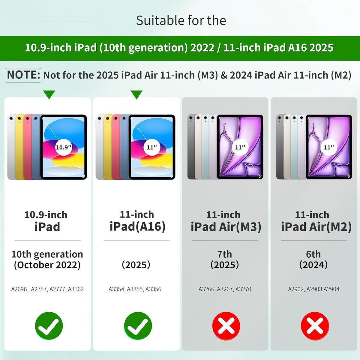 iPad Hülle mit Stifthalter, dreifach faltbar, Hotpink