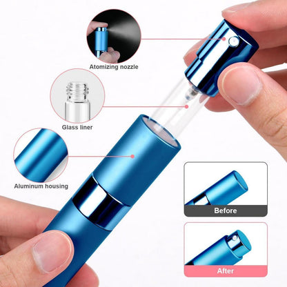 Mini Parfümzerstäuber 3er Set 10ml Nachfüllbar Reise Sprühflasche