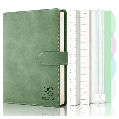A5 Ringbuch Notizbuch Grün – Nachfüllbar & Organisiert