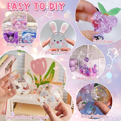 Nano Tape Bubbles Set – Bastelset Kinder mit Pailletten & Aufklebern