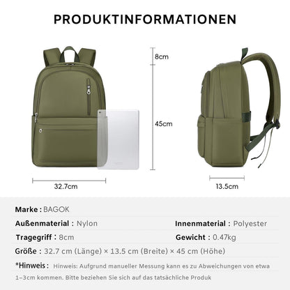 Faltbarer Nylon Rucksack – Groß, Leicht & Modisch für Alltag & Reisen