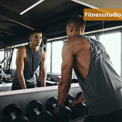 Rahmenloser Wandspiegel 120x60cm - 2er Set für Fitness & Co.