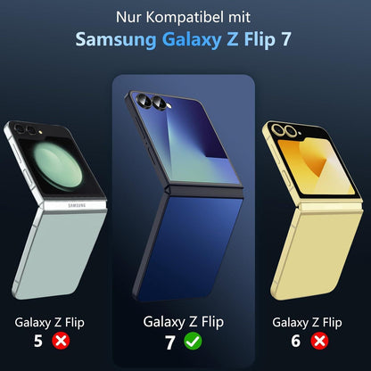 Samsung Galaxy Z Flip 7 Hülle, Militärschutz, Transparent