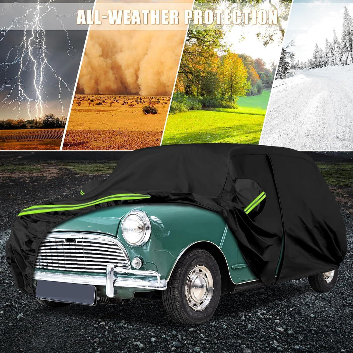 Austin Mini Autoabdeckung – Wasserdicht & Allwetter Schutz