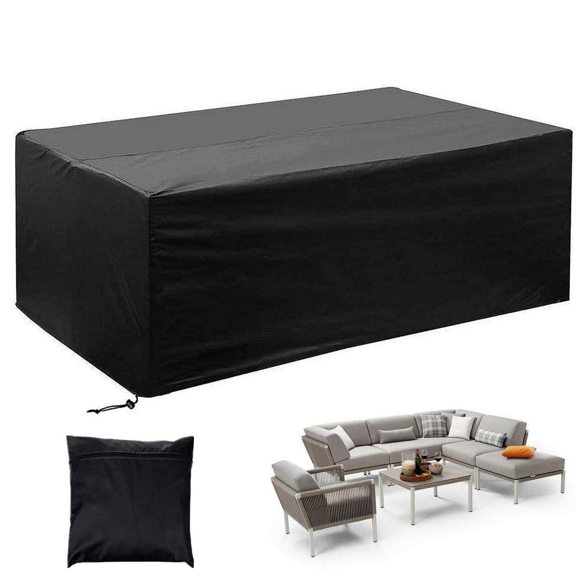 Gartenmöbel Abdeckung Wasserdicht 150x90x80cm – Schutzhülle Winterfest
