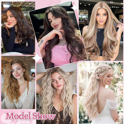 Remy Clip-in Echthaarverlängerung 40cm Hellblond (613#)
