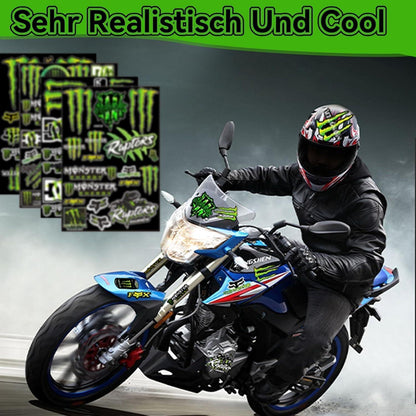 Motorrad Aufkleber Set – 6x Wasserdicht & Cooles Design