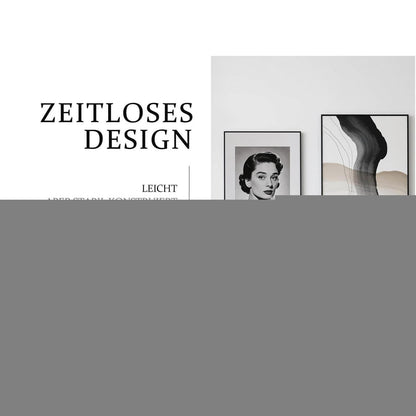 Bilderrahmen 50x70 cm Aluminium Schwarz mit Kunstglas