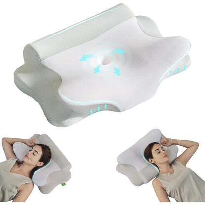Ergonomisches Nackenkissen aus Memory Foam, höhenverstellbar