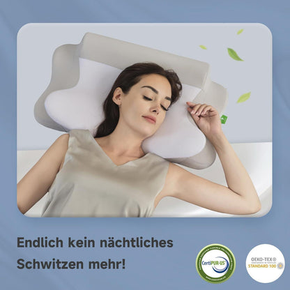 Ergonomisches Nackenkissen aus Memory Foam, höhenverstellbar