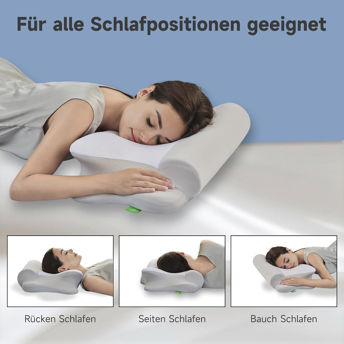 Ergonomisches Nackenkissen aus Memory Foam, höhenverstellbar