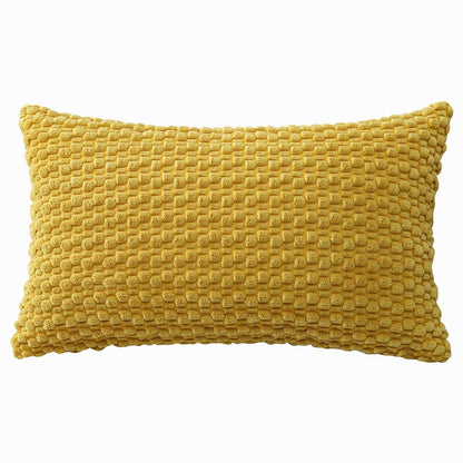 Cord Kissenbezug 40x60cm Senfgelb - Boho Deko Kissenhülle