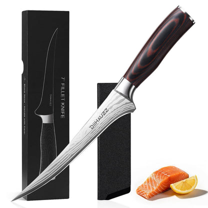 Filetiermesser 18 cm – Scharfes Ausbeinmesser aus Edelstahl