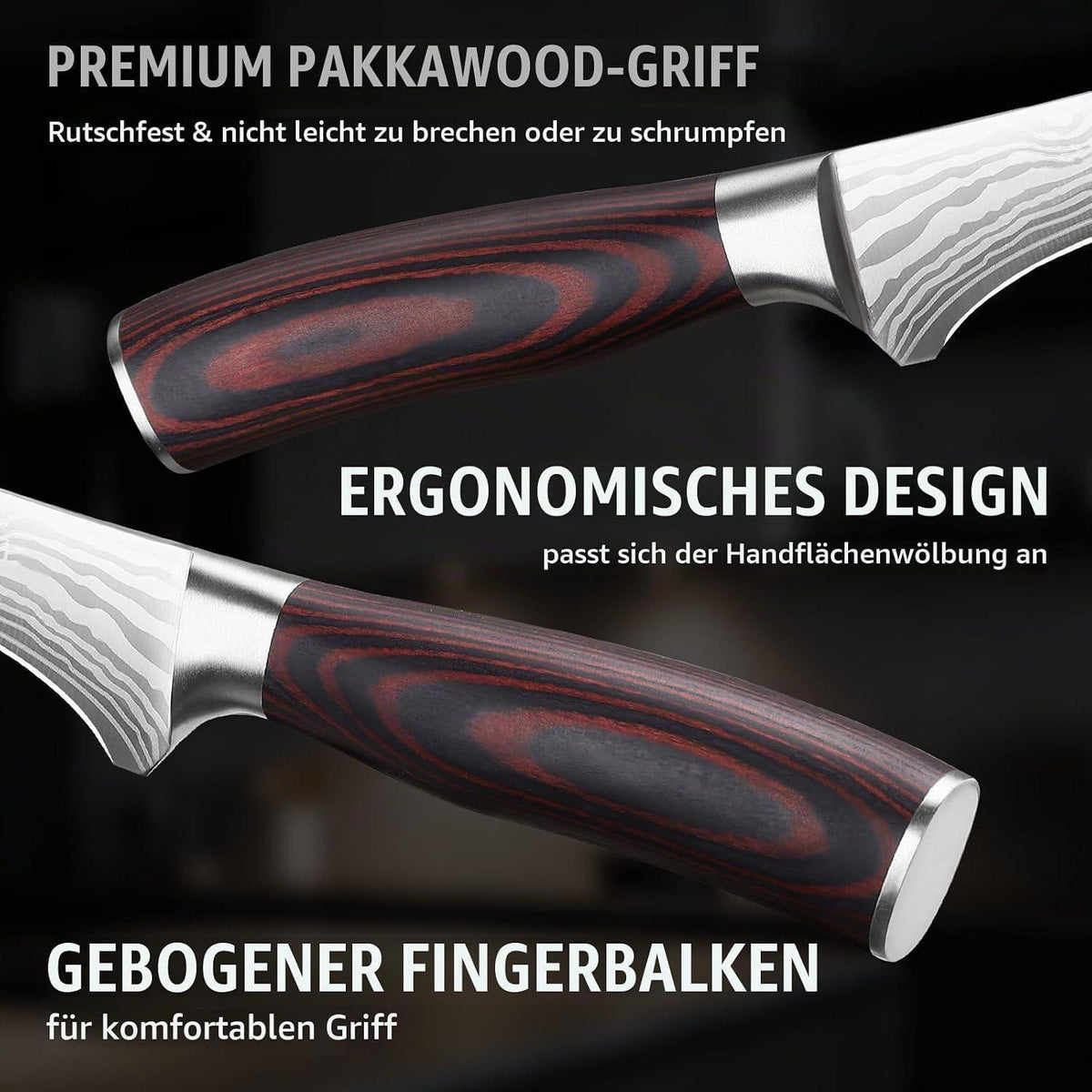 Filetiermesser 18 cm – Scharfes Ausbeinmesser aus Edelstahl