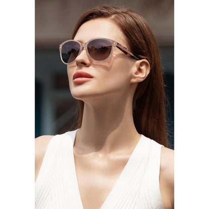 Verspiegelte Damen Sonnenbrille mit UV400 Schutz und Blumenmuster