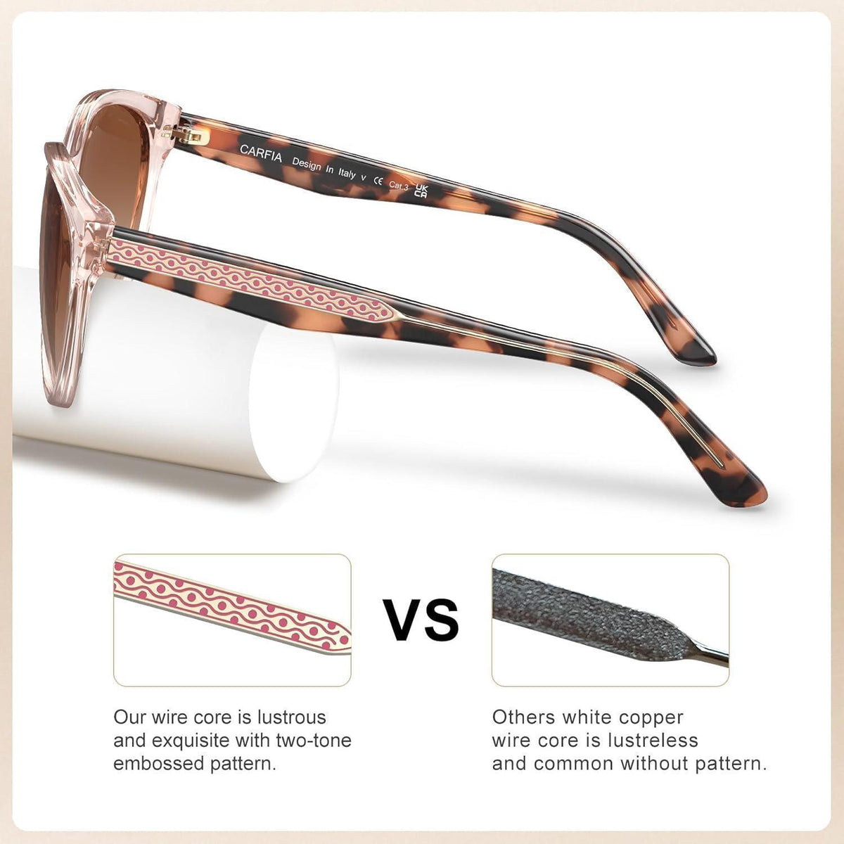 Verspiegelte Damen Sonnenbrille mit UV400 Schutz und Blumenmuster