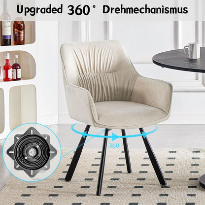 Drehbare Esszimmerstühle Set 4er – Ergonomisch & Komfortabel