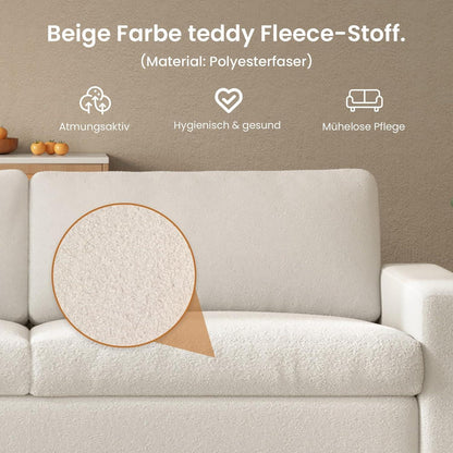 Gemütliches 3-Sitzer Stoffsofa – 212 cm, modernes Wohnzimmer Möbel