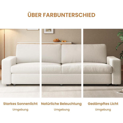 Gemütliches 3-Sitzer Stoffsofa – 212 cm, modernes Wohnzimmer Möbel