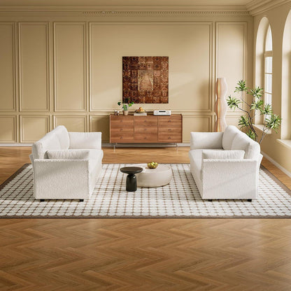 3-Sitzer Stoffsofa Beige – Bequemes Polstersofa für Wohnzimmer