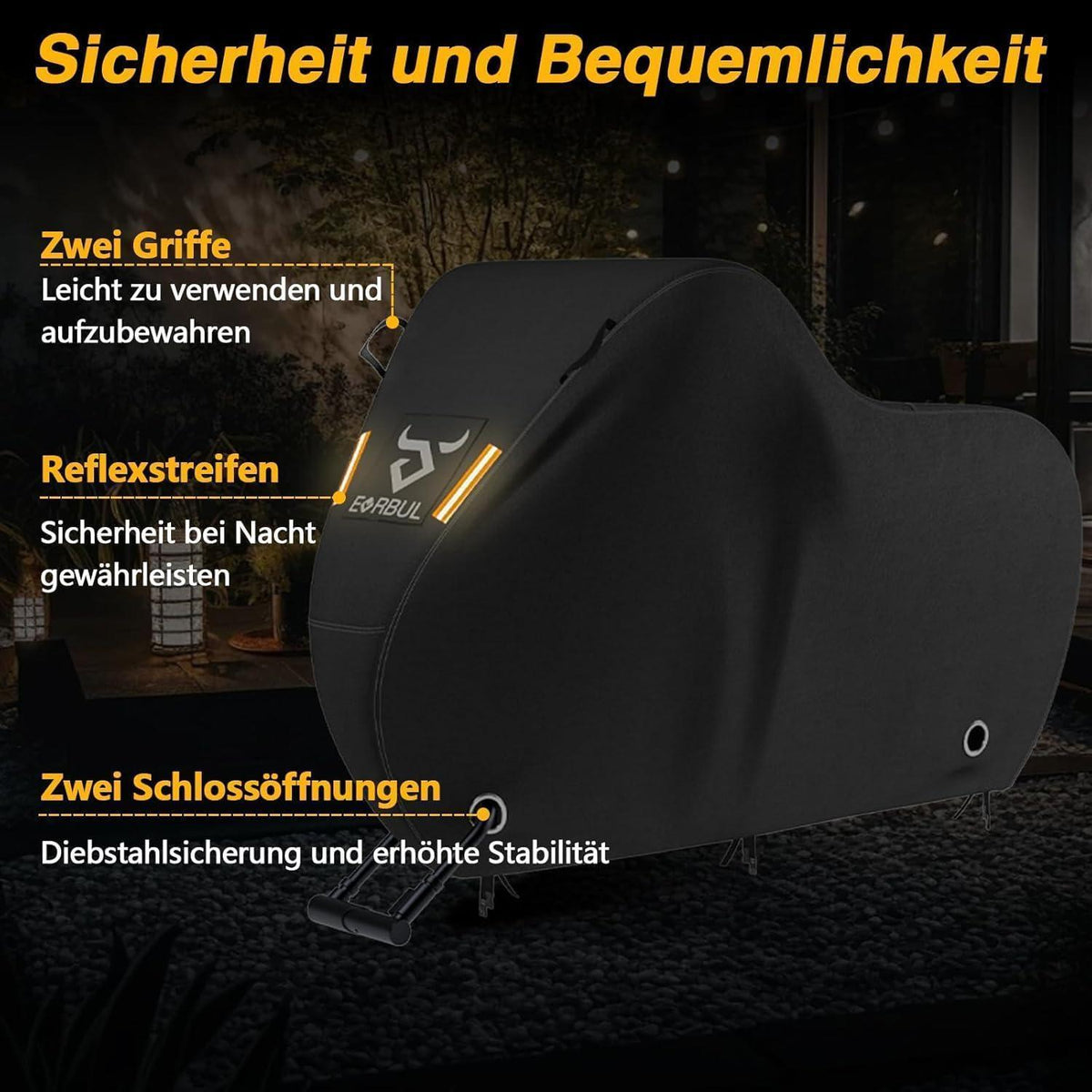 Fahrradabdeckung 2-3er Set, Wasserdicht & Winddicht