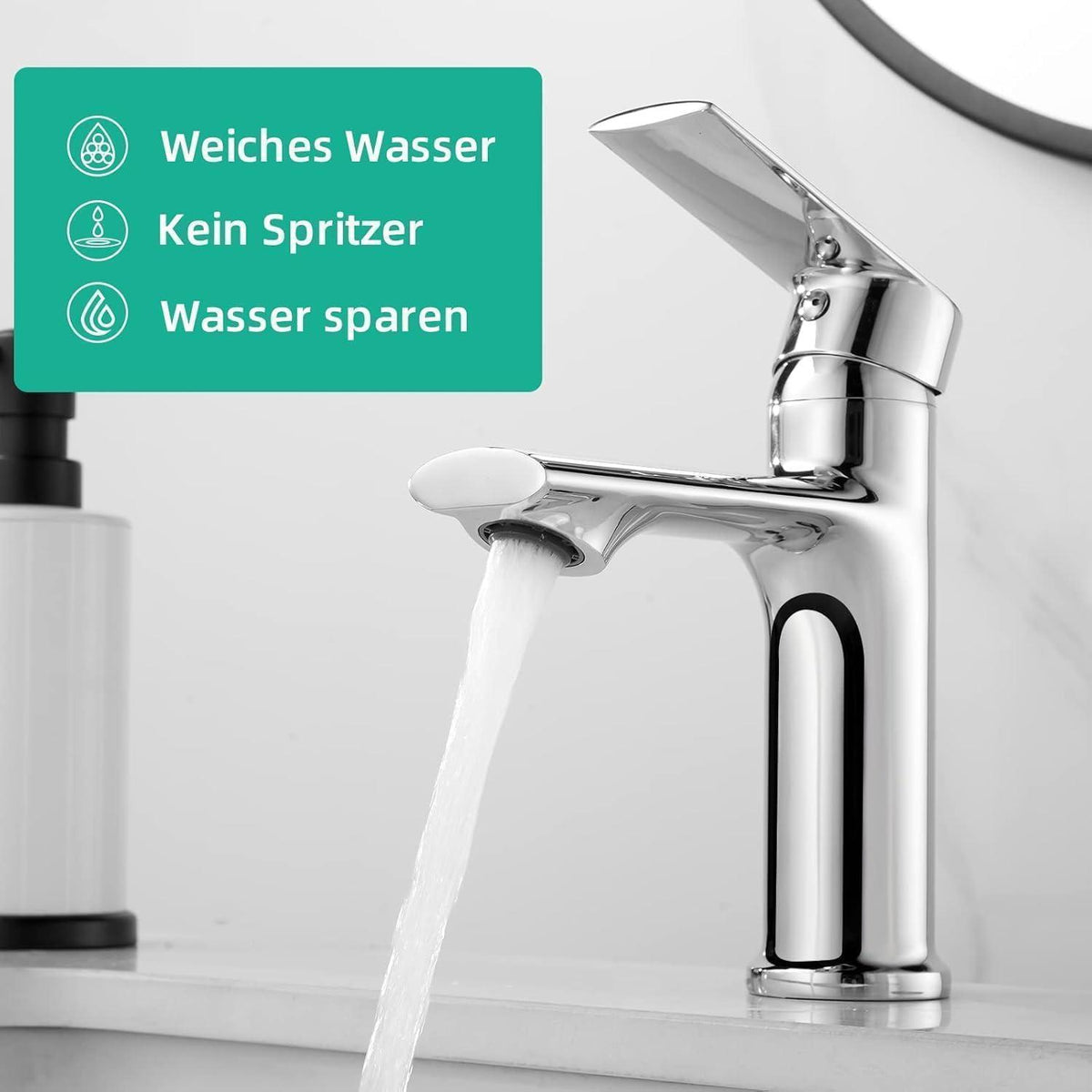 Waschtischarmatur Chrom – Wassersparend & Einfache Montage