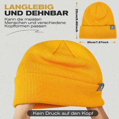Warme Strickmütze Damen Herren Winter Beanie Mütze Unisex