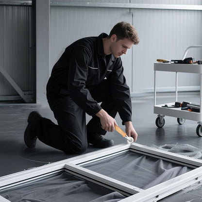 Fliegengitter Fenster 300x120cm – Schneidbar & Reparatur Set