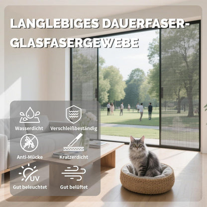 Fliegengitter Reparatur Set Fenster 300x120cm Grau