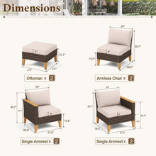 Polyrattan Lounge Set wetterfest mit dicken Kissen