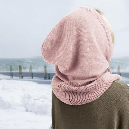 Damen Balaclava Strickmütze mit Kordelzug, warm, Einheitsgröße