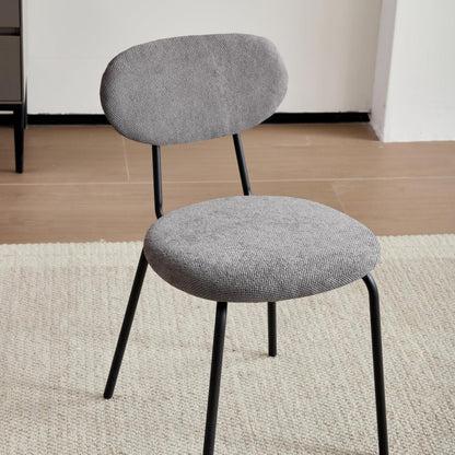 Runder Esstisch Set (100cm) mit 6 Stapelstühlen – Modern & Ergonomisch