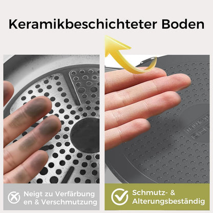 28cm Keramikpfanne mit Deckel – Antihaft & Induktionsgeeignet