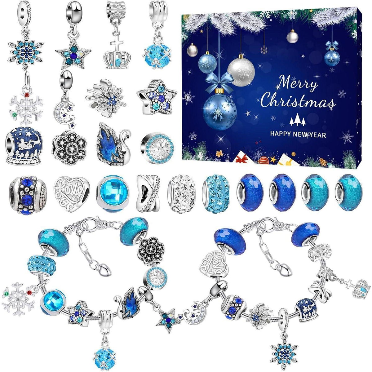Adventskalender Mädchen 2026: Schmuck Bastelset mit 24 Überraschungen