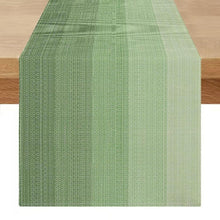 Tischläufer abwaschbar 40x140 cm Leinen Boho Eukalyptus Grün