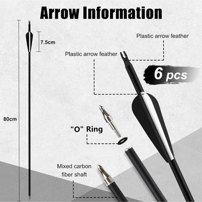 Recurve- & Langbogen Set für Erwachsene – Komplettset zum Bogenschießen
