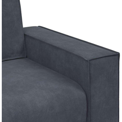 2-Sitzer Sofa Dunkelgrau Samt – Komfortable Polstercouch