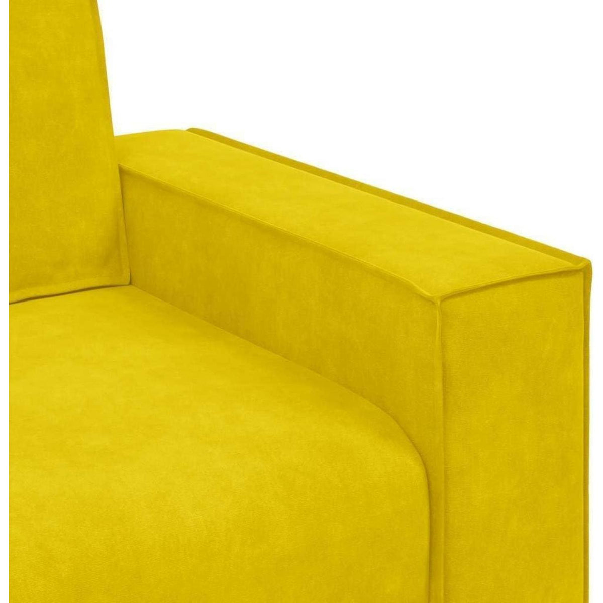 2-Sitzer Sofa Gelb Samt – Komfortable Polstercouch