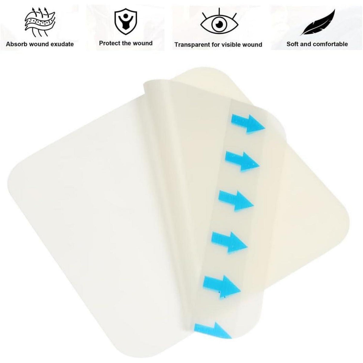 Hydrokolloid Pflaster groß 10x10cm – 5er Pack