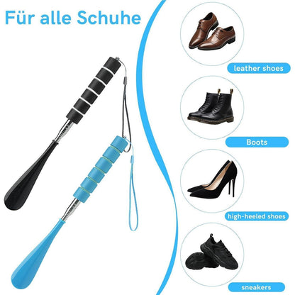 Teleskop Schuhlöffel 2er Set – Verstellbar 30-71cm Edelstahl
