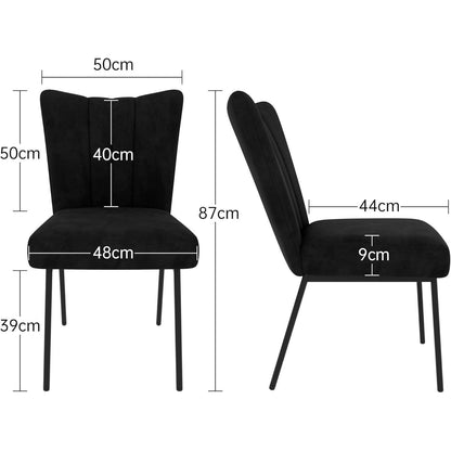 Samt Esszimmerstühle Set 4er – Modern & Komfortabel