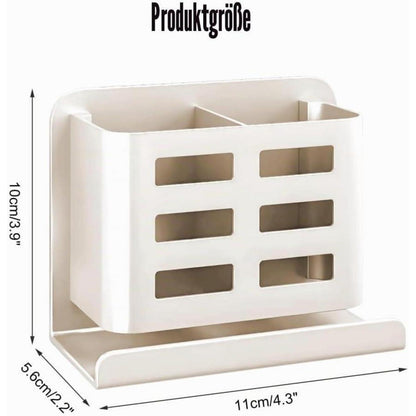 Wandzahnbürstenhalter Aluminium – Bohrlos & Platzsparend