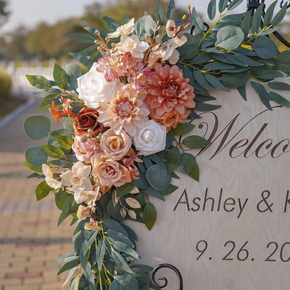 Künstliche Rosen Blumenbogen Girlande für Hochzeit & Deko