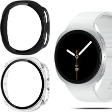 Schutzhülle für Samsung Galaxy Watch 8 40mm, Schwarz + Transparent